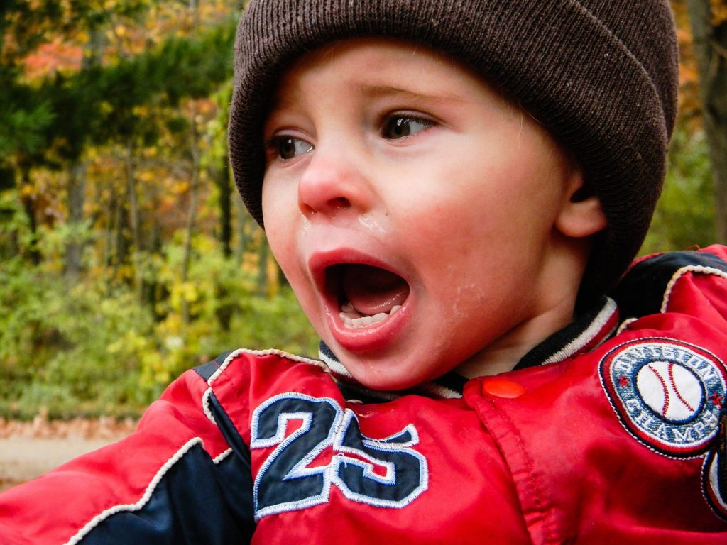 Toddler have a temper Tantrum