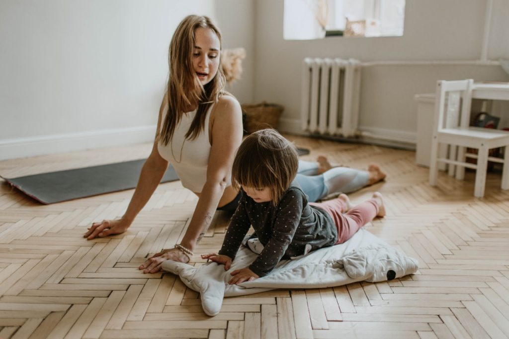 Mommy and me workouts for a toddler is a must.