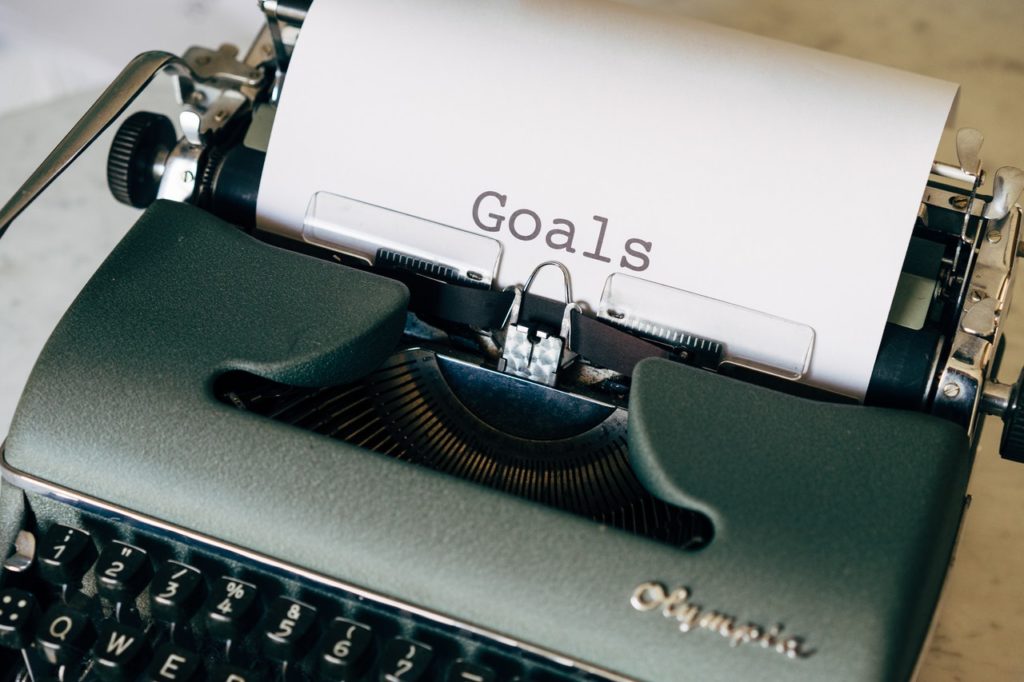 Writing down your goals is a great way to build up a strong work ethic.