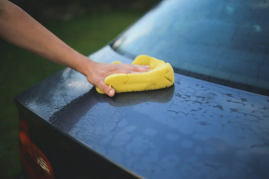 Washing a car is something a highschool student can do as a punishment.
